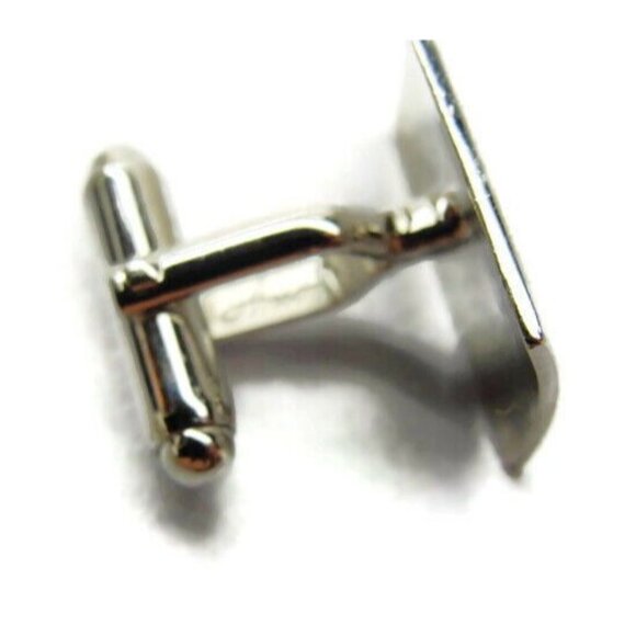 "F" Monogram Anson Cufflinks Vintage Sterling Silver 925 Patina Tux Shirt Dress - Picture 5 of 9